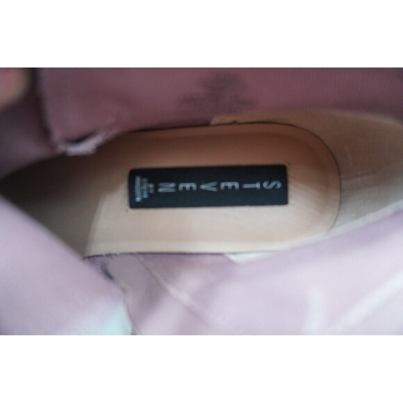 STEVEN by Steve Madden New Chavi Mauve Suede Ankle Boots Side Zipper/Buckle Sz 8 - Picture 9 of 10